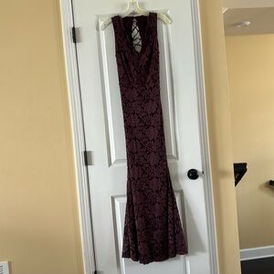 Burgundy Gown